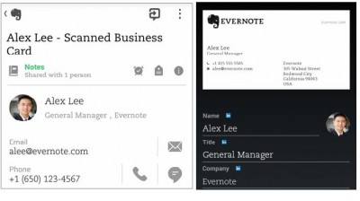 Update Evernote Android, Kini Bisa Scan Kartu Nama!